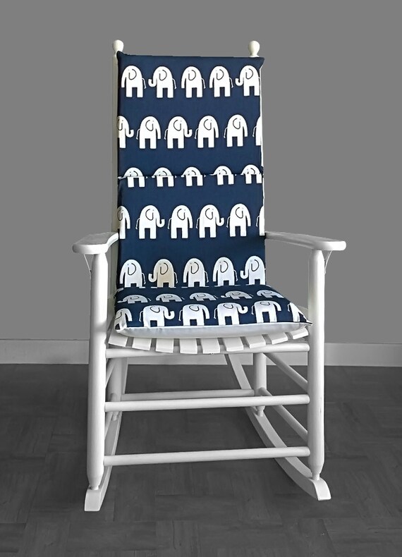 navy blue nursery rocking chair
