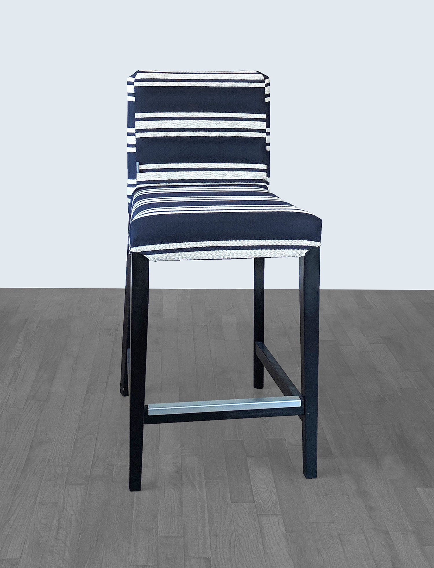 Sunbrella Navy White Stripes Ikea Henriksdal Bar Stool Chair Covers Sunbrella Navy White Stripes Ikea Henriksdal Bar Stool Chair Covers Hampton Indigo Blue