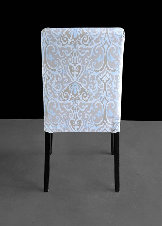 Chair Pads Covers Ikat Gray Beige Ikea Henriksdal Custom Dining