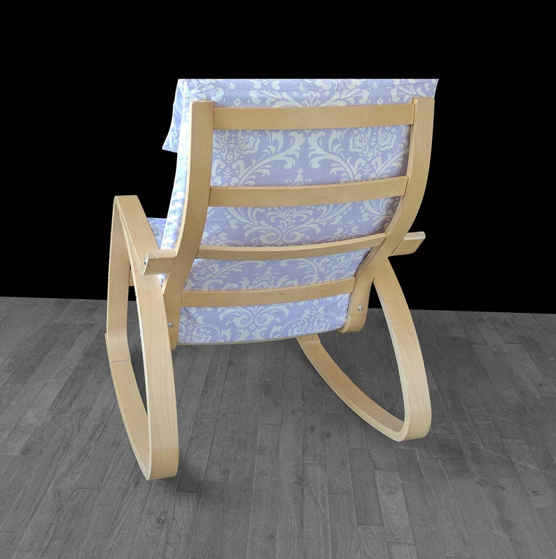 Lavender Damask IKEA PO\u00c4NG Cushion Slipcover