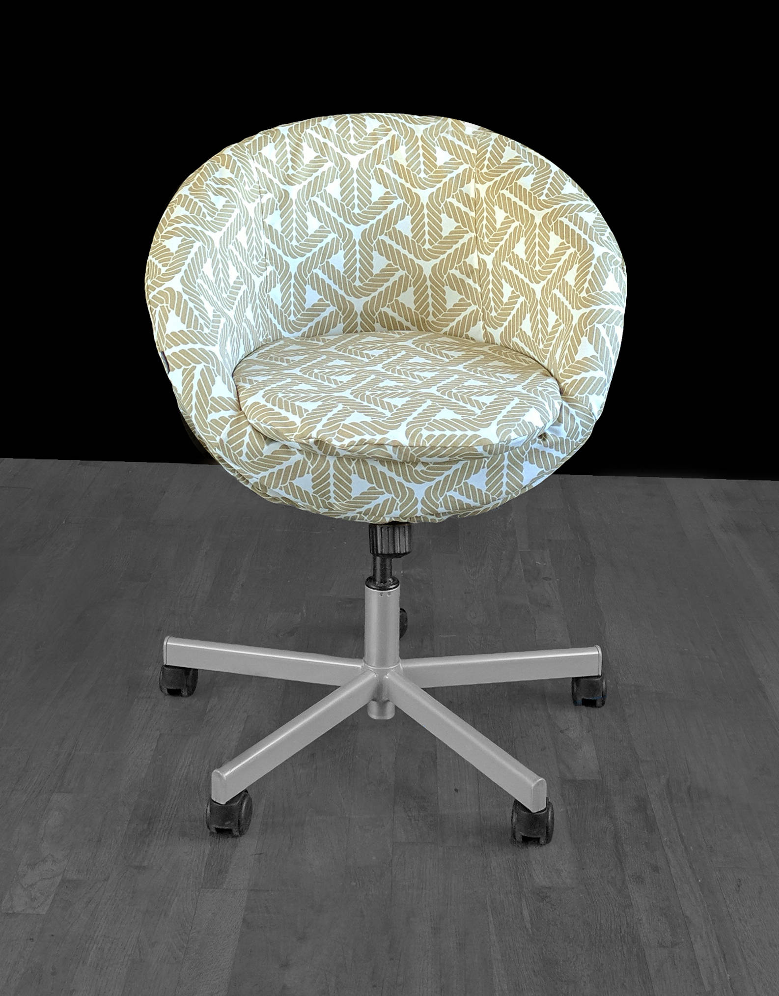 Ikea Skruvsta Chair Cover Beige Nautical Rope Print