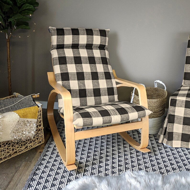 IKEA Furniture Covers Seat Covers Buffalo Check Plaid Etsy