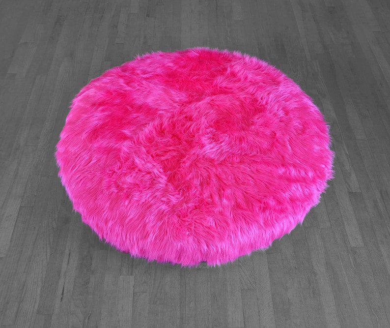 Ikea Dihult Slipcover Hot Pink Fur Ikea Floor Pillow Covers Etsy