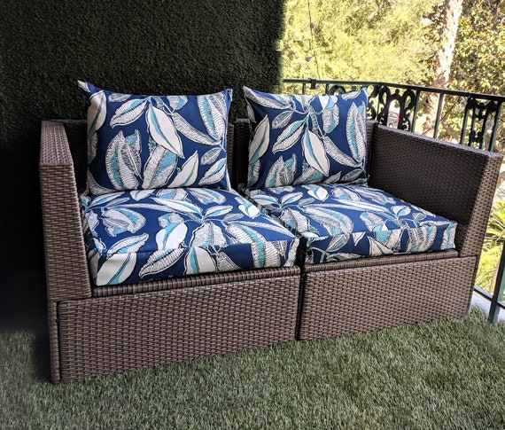 Sale Ikea Outdoor Furniture Covers Blue Jungle Arholma Etsy