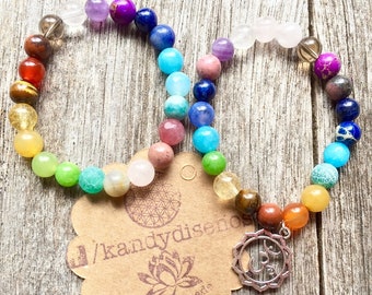 7 Chakra Bracelet. Yoga Jewelry Protection Energy Bracelet, Prosperity Bracelet Mul Mantra Kundalini bracelet, Healing Bracelet Chakra Mala