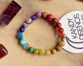 Chakra Healing Bracelet. 7 Chakras jewelry, Protection Mala Beads, Chakra balance bracelet, Yoga Jewelry healing, spiritual Gifts Yoga