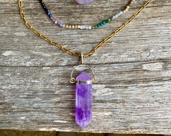 Master Manifestor Necklaces Set | Manifestation & Healing Crystal Necklaces | Amethyst Necklace Spiritual Gift for Her | Stone Goddess Jewel