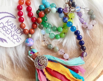 Custom Japa Mala 108 beads, Meditation Necklace Intuitively designed, Buddhist rosary necklace, custom gemstone mala for you, sacred jewel