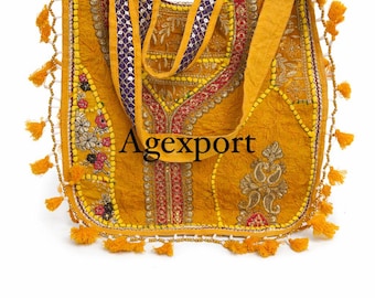 Boho Chic Banjara Embroidery Shoulder Bag  Handmade