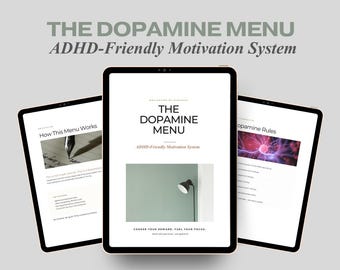 Dopamine Menu Template | ADHD Planner | Neurodivergent Self-Care Tool | Executive Function Support | Printable & iPad Planner