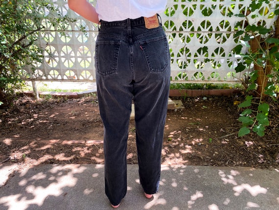 Vintage 1990s Levi's 550 Relaxed Fit Tapered Leg Black - Etsy