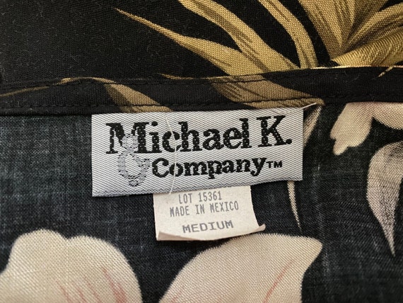 Vintage 1990s Michael K & Company Floral Print Sl… - image 5