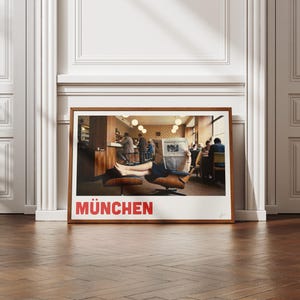 München City Poster – München Väggkonsttryck – Bayern Reseposter – Heminredning