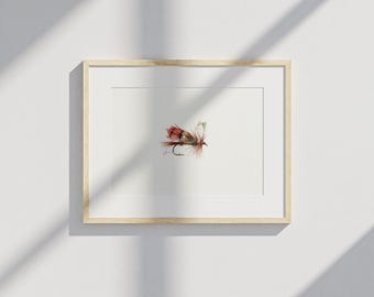 Póster / Pesca con mosca / Pesca / Pesca con caña / Arte mural / Decoración de pared / Pesca con mosca