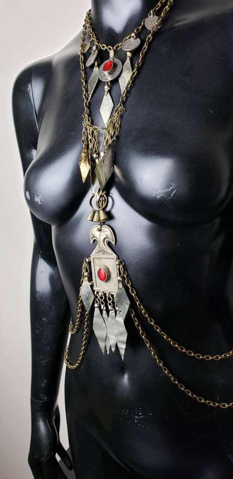 Tribal Bellydance Kucki Jewelry Costume Body Chain