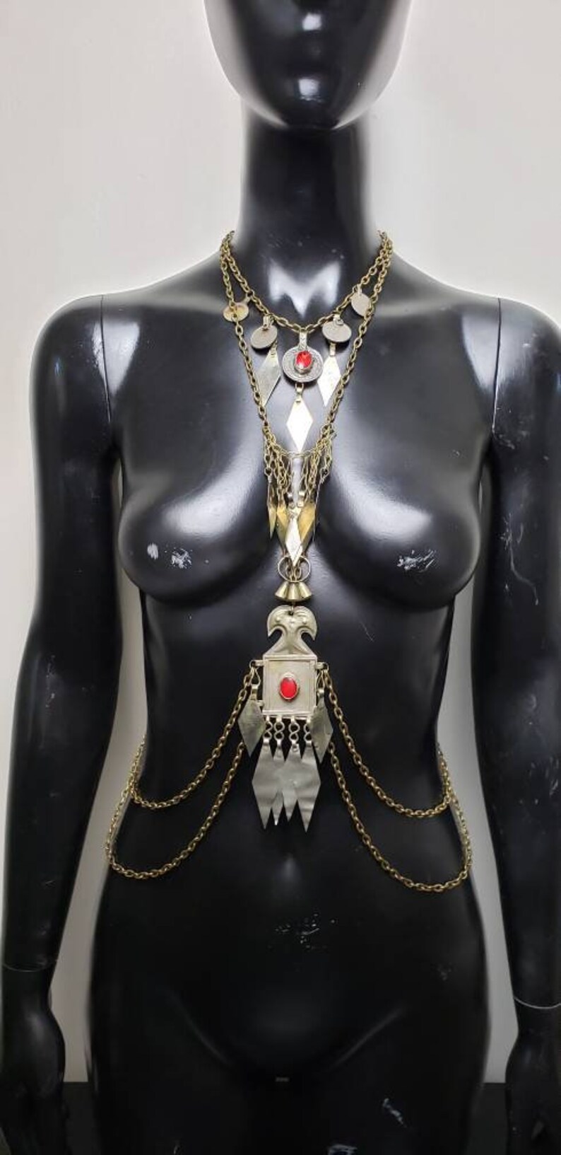 Tribal Bellydance Kucki Jewelry Costume Body Chain