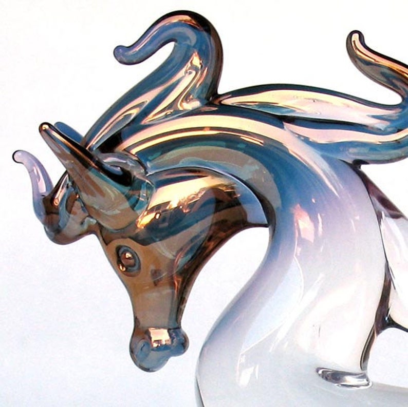 blown glass horse