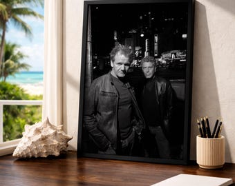 Impresión de Bourdain & Ramsay NYC / Arte de chef en blanco y negro (descarga digital)
