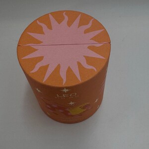 Anthropologie Leo Zodiac Ceramic Candle Vessel Box Orange Astrology Decor afbeelding 4