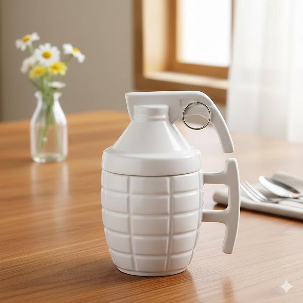 16 oz two tone bistro coffee mug 16oz Bistro Coffee Mug main image 1