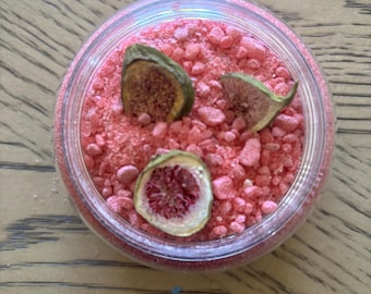 Bath Dust - Magnesium Flakes - Dead Sea Salt - Himalayan Salt - Essential Oil - Luxury Bath Dust with Wooden Spoon - Oatmeal Bath