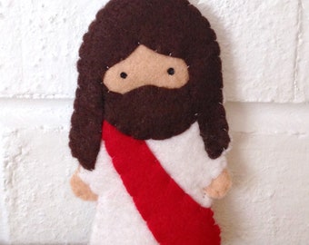 Jesus Finger Puppet Doll Ornament PDF Pattern Catholic Toy DIY