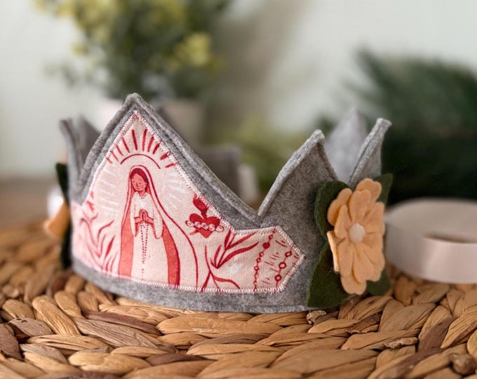 Featured listing image: Saint Our Lady of Fatima Felt Crown
