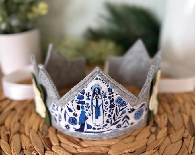 Featured listing image: Saint Our Lady of Lourdes Felt Crown
