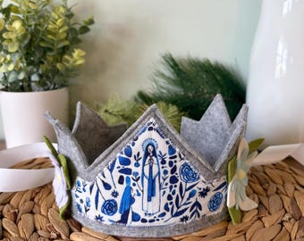 Saint Our Lady of Lourdes Felt Crown