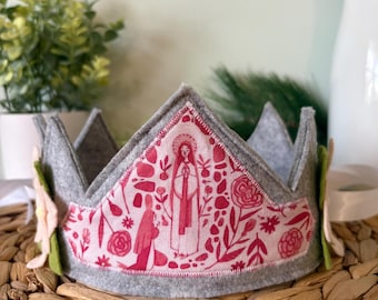 Saint Our Lady of Lourdes Felt Crown