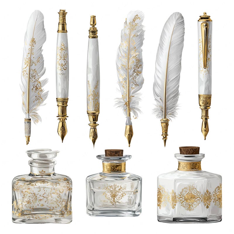 Calligraphy Pens Gold - Etsy