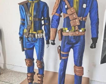 Fallout Vault Suit Cosplay Set: Vault 33 & 101 with Leather Belt
