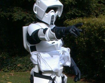 Piezas blandas de soldado explorador / Réplica de traje de vuelo de Star Wars con faja y bolsas / Conjunto de disfraz personalizado