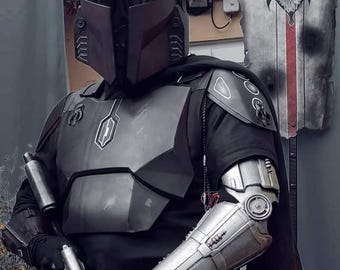 Mandalorian Flight Suit with Belt & Holster | Boba Fett Inspired Costume | Star Wars Cosplay Armor | Death Watch Mythosaur Outfit