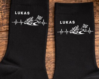 Personalized Motorcycle Socks – Gift for Motorcyclists with Name – Men's Motorcycle Socks – Biker Gift
