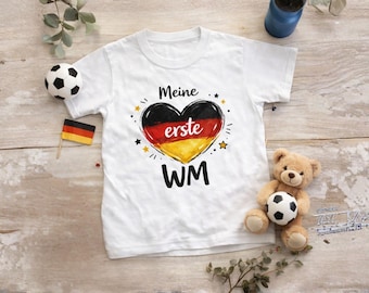 Maglietta per bambini "My First World Cup 2026" - Maglia da calcio della Germania per ragazzi e ragazze, regalo per i piccoli tifosi.