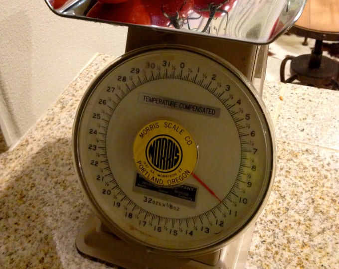 Kitchen Utility Scale Portland Oregon Morris Company 32 Oz 1/8 Etsy