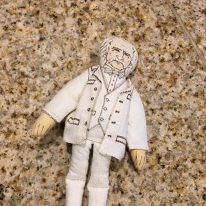 Vintage hallmark doll 1979 mark twain famous americans series 1