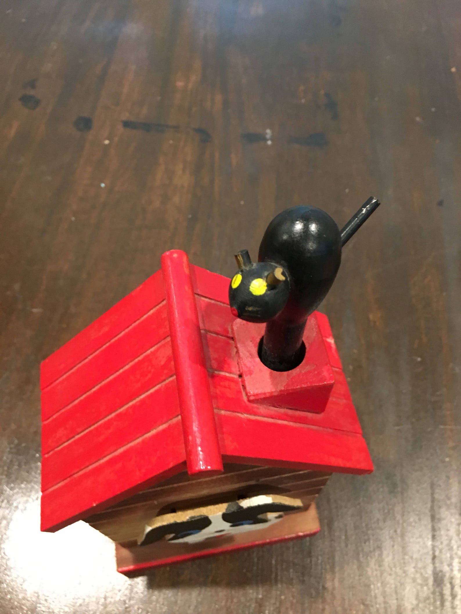 Vintage Dog House Coin Bank Wooden Piggy Bank Doghouse With Etsy