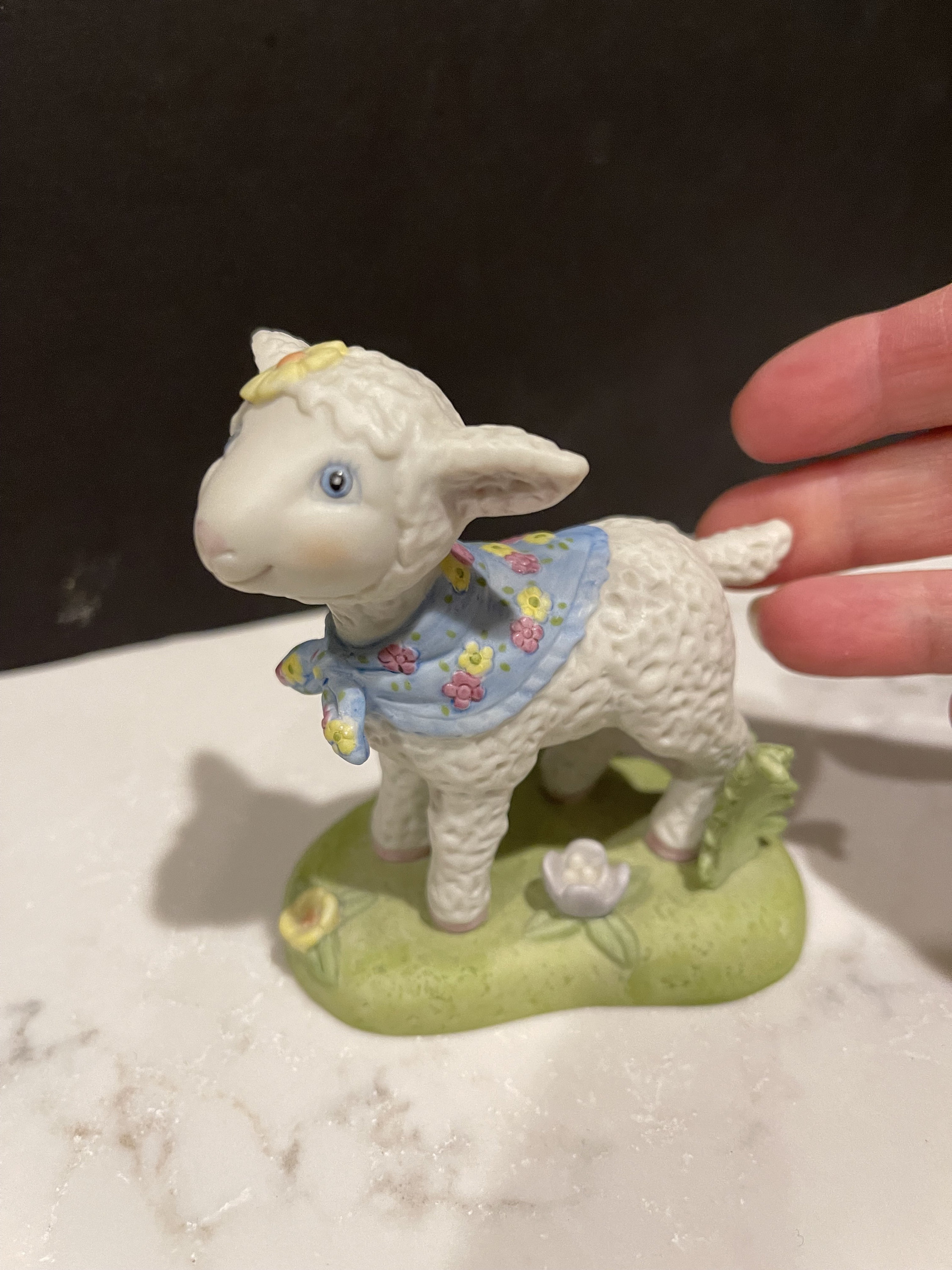 Vintage Hallmark Storybook Friends Ceramic Lainie Lamb Figurine