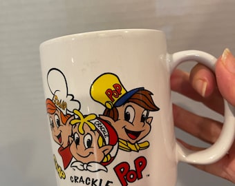 Vintage snap crackle pop mug ceramic kellogs