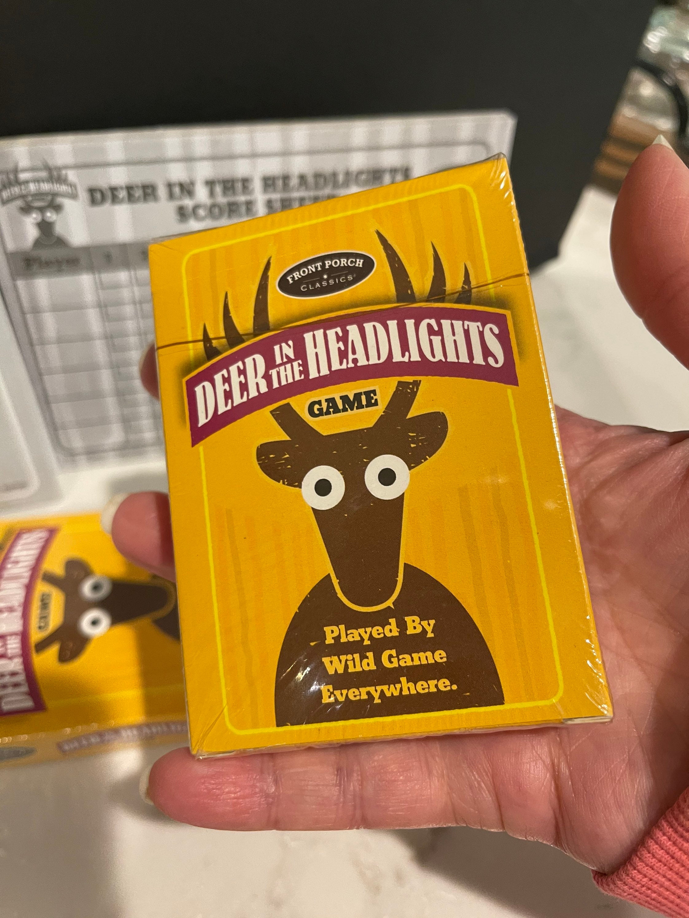 Deer in headlights game cards dice unopened dice cards fun for Etsy