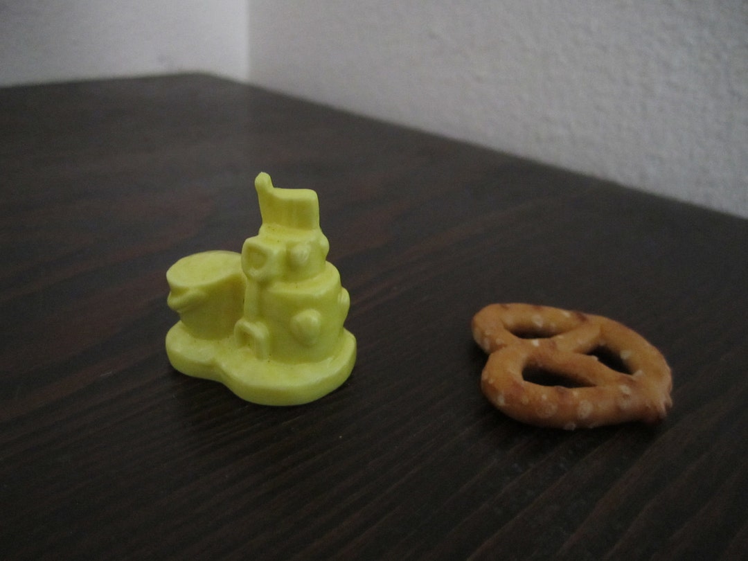 Miniature Yellow Sand Castle With Bucket Figurine Wade England Etsy