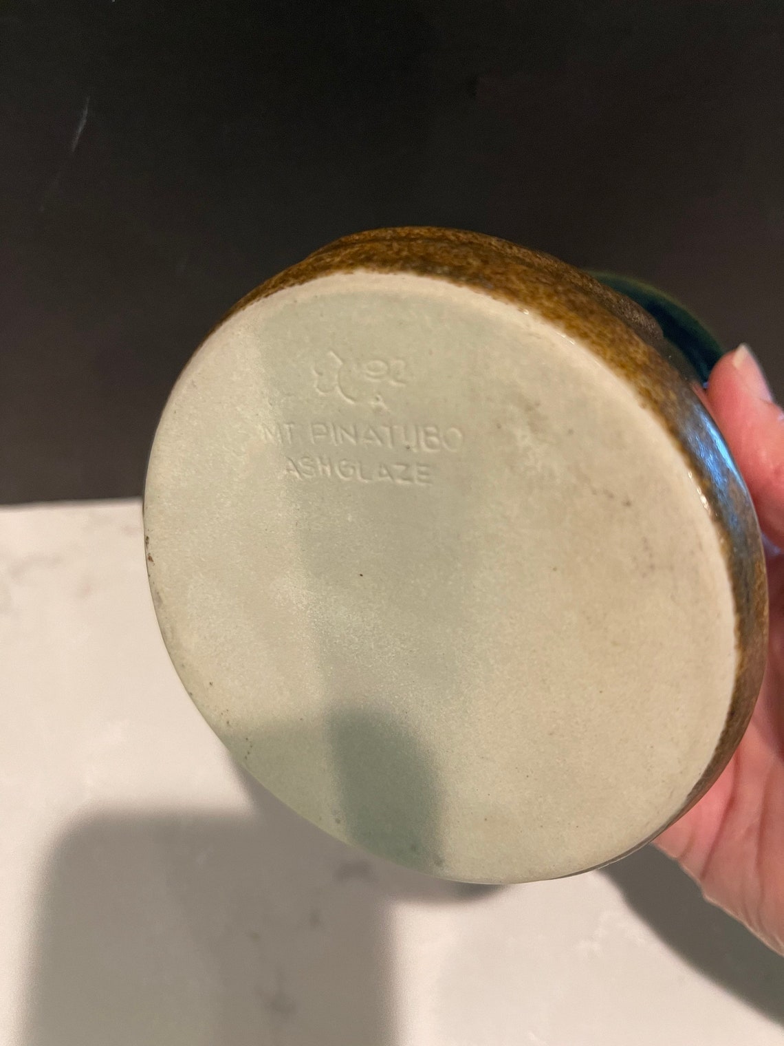 Vintage Mt Pinatubo Ash Glaze Pottery 1992 Pottery Coffee Tea Etsy