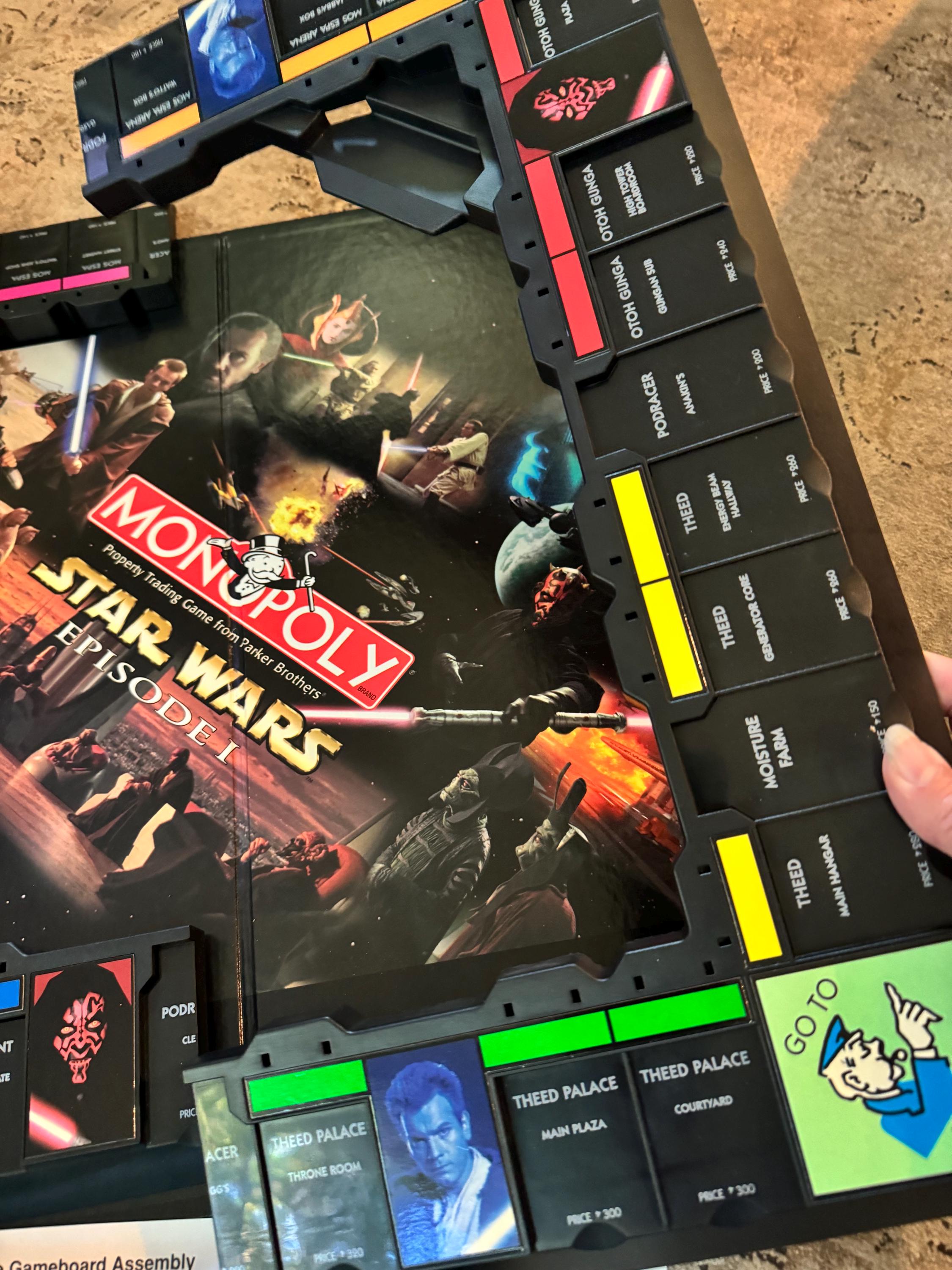 Star Wars Episode 1 Monopoly Board Game Collectors Edition 1999