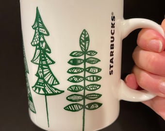 Tasse en céramique Starbucks Christmas Trees, 14 oz