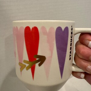 Starbucks 2016 Starbucks Coffee Cup Mug VALENTINES DAY Hearts 12 Fl Oz -  Etsy