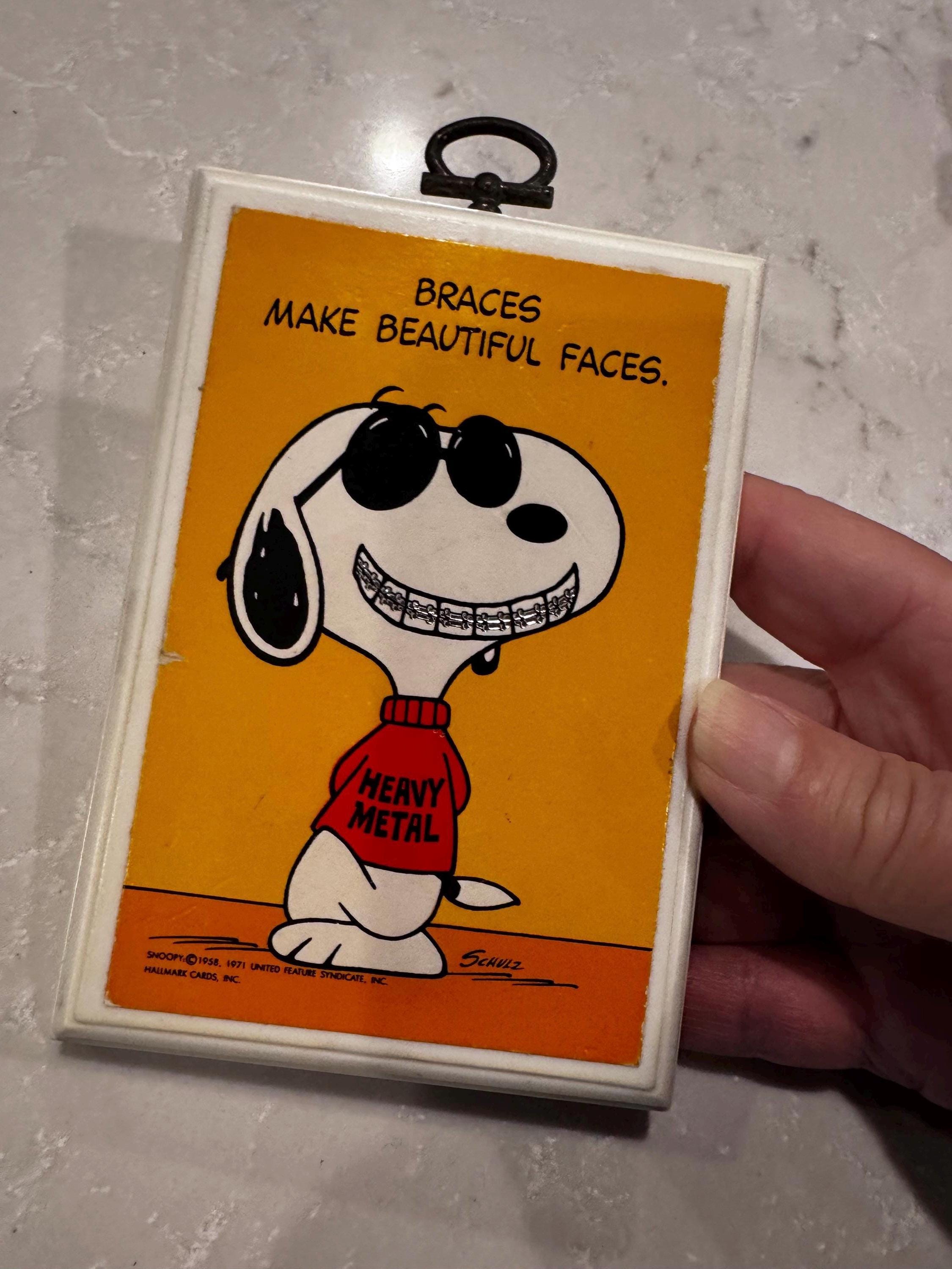 Snoopy Hallmark Plaque - Etsy