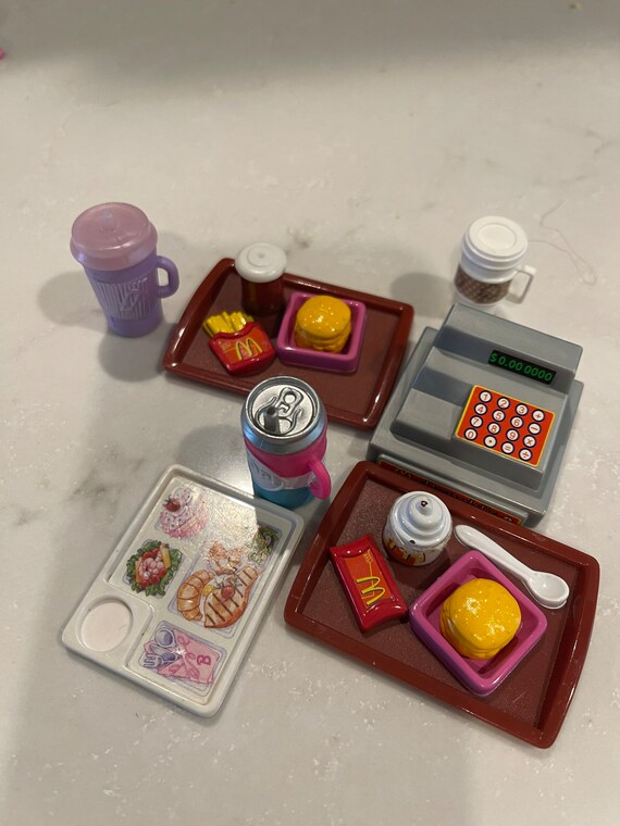 Barbie doll food sets hotsell