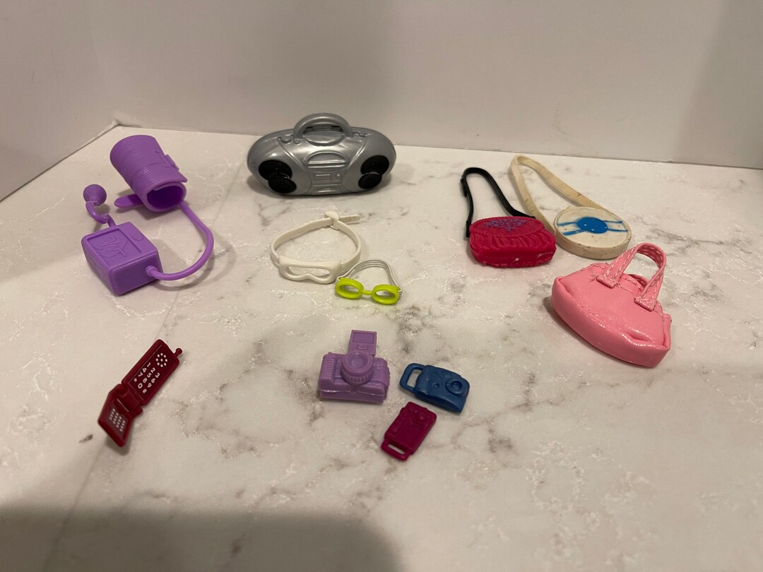 Mini Doll Size Accessories Goggles Glasses Flip Phone Boom Box Etsy